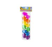 Easter Filler Eggs (4cm X 6cm) - Colorful Plastic Eggs - Perfect for Egg Hunts, Diy Crafts, & Gifts - Pack of 12