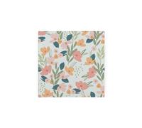 Easter Flowers Glass Hot Pot Stand Trivet - Spring Themed Floral Gift/Present - Kitchen Chopping/Cutting Board Worktop Protector with Non-Slip Feet 20cm x 20cm (8" x 8")