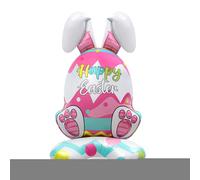 Easter Foil Balloons, Leakproof and Reusable Rabbit Balloon, Easter Decoration Rabbit Balloons, for School Farm Outdoor Garden Patio Park Party Holiday