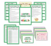 Easter Friendly Feud Game, Funny Easter Party Games, Spring Friendly Feud Trivia Quiz for Family Adults, Spring Bunny & Eggs Holiday Party Supplies -14