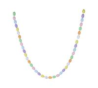 Easter Garland - 6.56ft Pastel Spots Egg Wreath | Multicolor Hanging Banner Decoration | Spring Christmas Decor for Home, Wall, Door, Window,