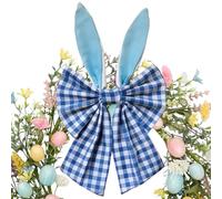 Easter Garland Bows | Rabbit Ears Design - Easter Bows with Bunny - for Door Wall Home Indoor Outdoor Party