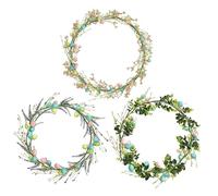 Easter Garland - PE Foam 150cm 5ft Artificial Eggs | Spring Decoration Tree Wreath Hanging | Holiday Indoor Window Porch Quality Home Equipment Kit Pro