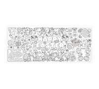 Easter Giant Coloring Poster - 30 X 72 Inch Waterproof Large Decor, Big Coloring Sheets For Easter Fall Holiday Family Gathering Friendsgiving Party Activity Classroom Craft Artist Bedroom