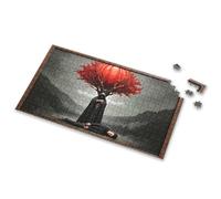 Easter Gifts A Mysterious Figure Protects A Fallen Soul Under A Red Tree Picture Puzzle Puzzle 1000 Pieces Puzzle 1000 Pieces(1000PCS)