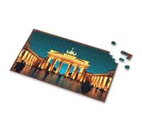 Easter Gifts Brandenburg Gate Illuminated: Berlin'S Iconic Landmark At Night Picture Puzzle Puzzle 1000 Pieces Puzzle 1000 Pieces(1000PCS)