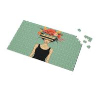 Easter Gifts For Adults Books And Flowers: A Symbolic Portrait Picture Puzzle 1500 Piece Puzzle Puzzles For Toddlers 2-4(1000PCS)