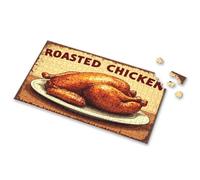 Easter Gifts For Adults Roasted Chicken Dinner Picture Puzzle Games For Kids 8-12 1000 Piece Puzzle For Adults(300PCS)