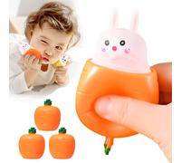 Easter Gifts for Kids, 2026 New Pop Up Carrot Bunny, Squishes Carrot Rabbit Funny Novelty Toy, Easter Carrot Rabbit Squeeze Toys, Pop Up Toy for Easter Basket Stuffers (3pcs)