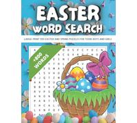 Easter Gifts for Teens : Easter Word Search Large-Print 100 Easter and Spring Puzzles for Teens Boys and Girls