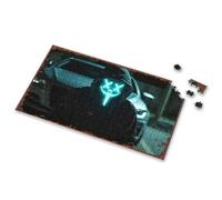 Easter Gifts For Teens Glowing Masked Figure In Front Of Car At Night Picture Puzzle 750 Piece Puzzles For Adults Boy Toys(1000PCS)