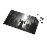 Easter Gifts For Teens Silhouettes Of Figures In Robes Raise Their Hands In A Forest Picture Puzzle 100 Piece Puzzles For Kids Girl Toys Age 4-5(300PCS)