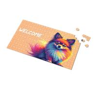 Easter Gifts For Teens Welcome To The Colorful World Of Pomeranians Picture Puzzle Toys For Ages 2-4 Easter Gifts For Adults(500PCS)