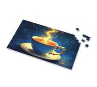 Easter Gifts For Toddlers A Magical Cup Of Tea With Glowing Steam Against A Starry Night Sky. Picture Puzzle Toddler Toys Toys For Boys 4-6(500PCS)