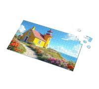 Easter Gifts For Toddlers Colorful Coastal Haven: A Serene Lamp House Picture Puzzle Puzzle Books For Adults 1500 Piece Puzzle(500PCS)