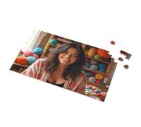 Easter Gifts For Toddlers Colorful Yarns And Smiles: A Knitting Haven Picture Puzzle Puzzle Books For Adults 1500 Piece Puzzle(300PCS)