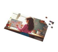 Easter Gifts For Toddlers Creative Corner: A Girl Drawing By The Window Picture Puzzle Toddler Puzzles Jigsaw Puzzles 300 Pieces For Adul(300PCS)