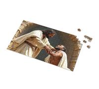 Easter Gifts For Toddlers Jesus Reaches Out To A Man In Need Picture Puzzle Toddler Puzzles Jigsaw Puzzles 300 Pieces For Adul(300PCS)
