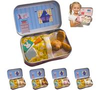 Easter Gifts Pocket Hug Bunny in a Tin Box, Mini Sleeping Bunnies Plush Toy with Picnic Basket & Carrots, Cute Small Stuffed Animal Rabbit Doll, for Kids Babies Children (Brown)