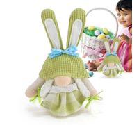 Easter, Gnome Spring Holiday Figure of a Faceless Fairy with Rabbit Ears - Easter Party Doll, Spring Nation for Student Dorm, Bed, Living Room Sofa, Desk