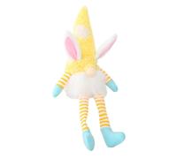 Easter Gnomes Easter Rabbit Gnomes With LED Light Gnome Ornaments Dwarf Party Table Decor Friends Show Ornament (Yellow, One Size)