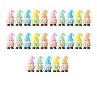 Easter Gnomes Resin Statues for Holiday Decoration, 25pcs