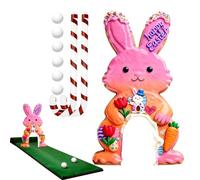 Easter Golf Game, Entertainment Activities for Easter | Festive Golf Course with Bat and Balls - for Adults Gatherings Parties Indoor Home Living Room Bedroom