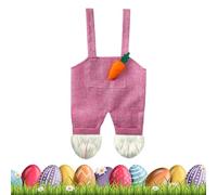 Easter Goodie Bags Reusable Rabbit Overalls Shape Storage Pouch