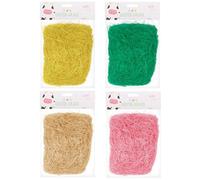 Easter Grass Decoration Bonnet Decor Basket Hats Arts Crafts Fake Grass Straw (Natural)