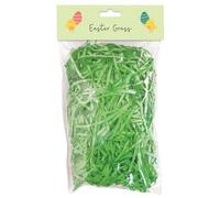 Easter Grass Shredded Tissue Paper DIY Bonnet Hat Decorating Straw Basket Hamper Filling (Green)