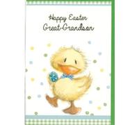 Easter Greeting Card for Great-Grandson, Duckling Design, 13 x 19 cm