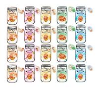 Easter Greeting Cards | 20-Piece Spring Holiday Candy Holder | Candy Holder Cards Adhesive Strip,for Chocolate Cookie Nuts Spring School Gathering Egg Hunt Games