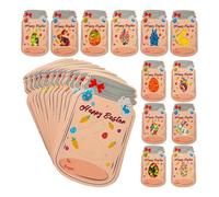 Easter Greeting Cards - Widely Uses Holiday Note, Printed Mailer | 24 Pack Egg Shaped Wishes Cards, Bright Seasonal Message Postcard Set for Pupils Neighbours Staff Offices Teachers Relatives Friends