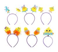 Easter Hair Hoop For Chick - 6 Easter Headbands For Chick | Easter Cartoon Chick Egg Shell Headband | Rabbit Head Bands | Easter Headband | Cover Up