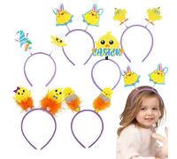 Easter Hairbands Chick, Bunny Chick Hairbands, Easter Headband Hair Accessories, 6x Hair Hoop Costume Accessories, Photo Prop Hair Bands, Hair Headbands For Women And Girls, Fun Easter Party Gear
