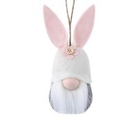 Easter Hanging Woolen Hanging Decoration Faceless Elderly Gnome Plush Doll Set Festive Home Decorative Items Doorway Beads with Clouds (One Size)