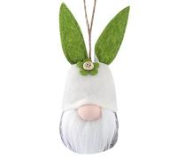 Easter Hanging Woolen Hanging Decoration Faceless Elderly Gnome Plush Doll Set Festive Home Decorative Items Doorway Beads with Clouds (Green, One Size)