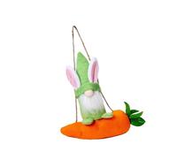 Easter Hare Carrot Toy Hanging Ornament Dwarf Doll Spring Festival Decoration for Mantels Door Easter Conies Decoration