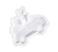 Easter Hare Driving Car Silicone Mold Multipurpose for Making Soap and Epoxy Resin Chocolate Mold