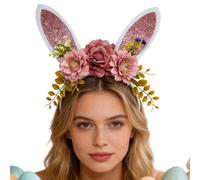 Easter Headband - Glitter Cartoon Bunny Ears Cute Cosplay Decoration Accessory Spring Party Festive Hair Accessory | Fancy Makeup Accessories