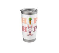 Easter Hip Hop Boho Cute Bunny with Carrot Rabbit Easter Stainless Steel Insulated Tumbler