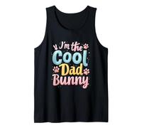 Easter I'm The Cool Dad Rabbit Easter Bunny Easter Dad Tank Top