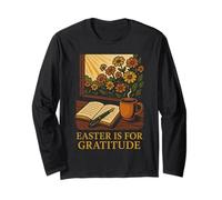 Easter is for Gratitude Floral Morning Calm Long Sleeve T-Shirt