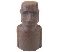 PMS VFM e-Store Easter Island Garden Ornament - Bronze Effect Moai Statue, Perfect for Garden Planters, Aquarium Decoration, and Unique Aquarium Ornaments for Indoor and Outdoor Spaces