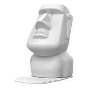 Easter Island Head Glasses Holder - Figure Organiser, Novelty Display Accessories | Solid Resin Construction, Scratch Resistant Holder, Space Saving Decoration Piece with Scenario Bookshelf, Office