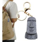 Easter Island Statues - Car Hanging Ring Accessories, Keychain Toys Gift Cute Pendants For Car Keychains Hangings Ring Accessories Stone Decoration, New - Small, Se référer au descriptif