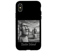 Easter Island Stone Guardians Listening Case for iPhone X/XS