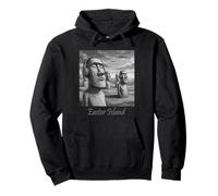 Easter Island Stone Guardians Listening Pullover Hoodie