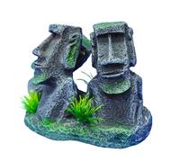 Easter Island Stone Statue Aquarium Decor Add Unique Charm Decoration Perfect for Freshwater and Saltwater Fisherman