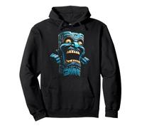 Easter Island Tiki Head Vintage Tiki Polynesian Tiki Pullover Hoodie